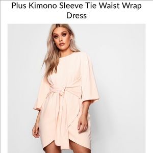 Boohoo wrapped dress